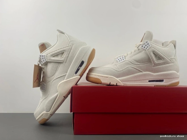 Rep 'White' Jordan Air x 4 Levi's AO2571-100 0821